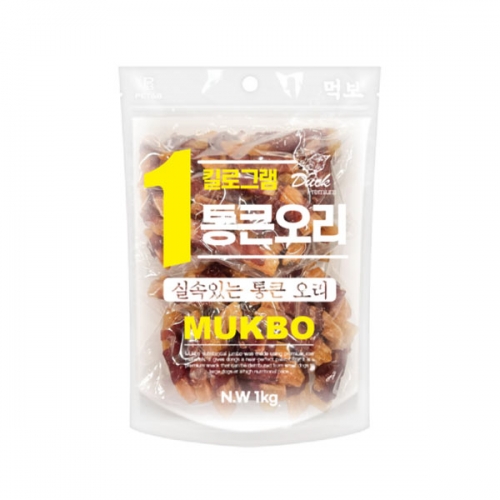 NEW먹보 통큰오리 1kg 오리고구마  (애견간식)