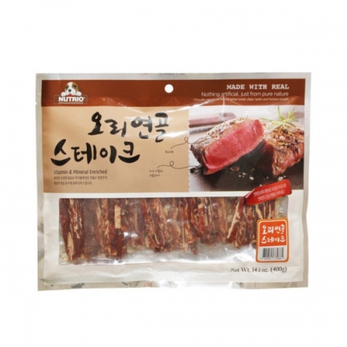 뉴트리오 오리연골 스테이크 400g  (애견간식)