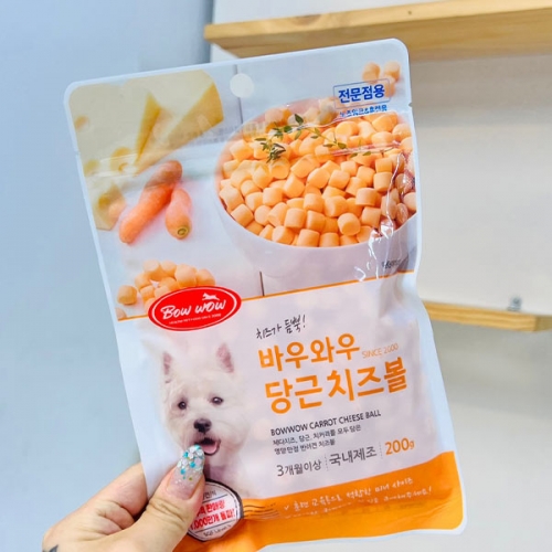 바우와우 당근치즈볼 200g  (애견간식)