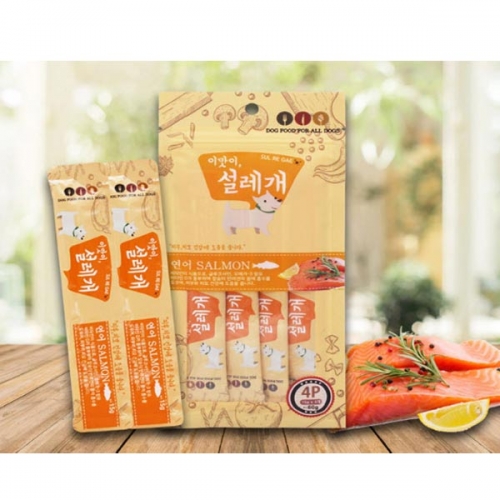 이맛이 설레개 연어 4p 60g  (애견간식)