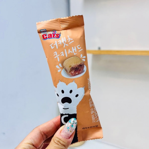 더캣츠 쿠키샌드 새우 연어맛 20g  (애견간식)
