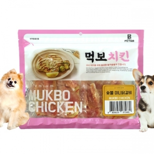 먹보 치킨 숯불 미니 닭갈비 300g  (애견간식)