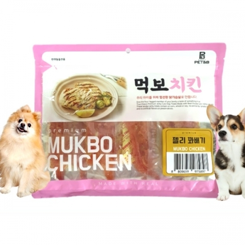 먹보 치킨 젤리 꽈배기 300g  (애견간식)