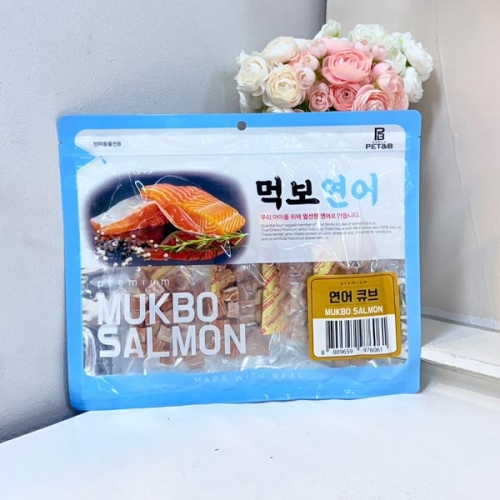 먹보 연어 연어큐브 300g  (애견간식)