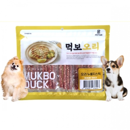 먹보 오리 오리 누룽지스틱 300g  (애견간식)