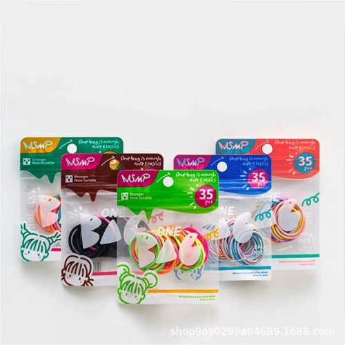 ABM 고탄력 미니 머리끈 30pcs(색상랜덤)  (헤어소품/브러쉬)