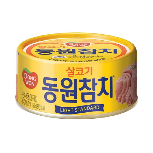 [동원] 라이트 스탠다드 참치 150g x 8캔  (통조림/캔/햄/잼)