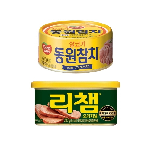 [동원] 살코기참치 85g x 12캔 + 리챔 200g x 6캔  (통조림/캔/햄/잼)