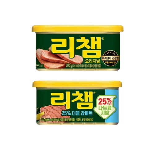 [동원] 리챔 오리지널 200g x 4캔 + 더블라이트 200g x 4캔  (통조림/캔/햄/잼)