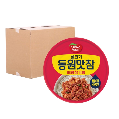 동원맛참 매콤참기름 살코기참치 135g 48입 (박스)  (통조림/캔/햄/잼)