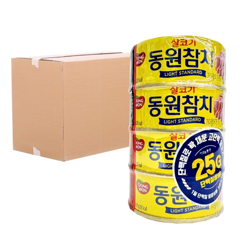동원 살코기 라이트스탠다드 135g 4입 12입 (박스)  (통조림/캔/햄/잼)