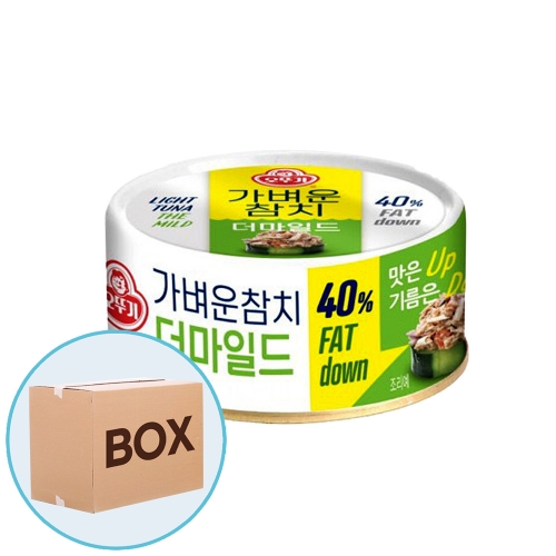 오뚜기 가벼운 참치 더마일드 200g 36입 (박스)  (통조림/캔/햄/잼)