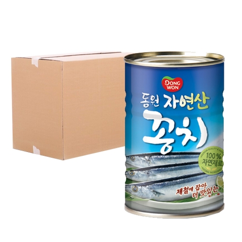 동원 자연산 꽁치 원터치 300g 24입 (박스)  (통조림/캔/햄/잼)