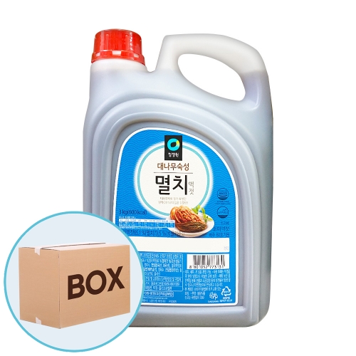 청정원 멸치액젓 3kg 4입 (박스)  (물엿/식초/소스/액젖)
