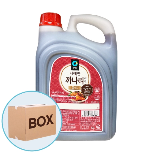청정원 까나리액젓 3kg 4입 (박스)  (물엿/식초/소스/액젖)