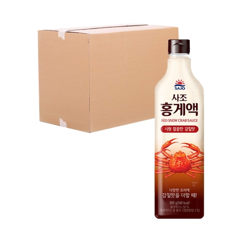 사조해표 홍게액 900ml 10입 (박스)  (물엿/식초/소스/액젖)