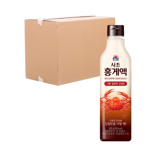 사조해표 홍게액 500ml 15입 (박스)  (물엿/식초/소스/액젖)