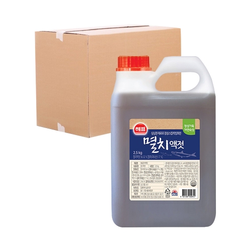 사조해표 멸치액젓 2.5kg 6입 (박스)  (물엿/식초/소스/액젖)