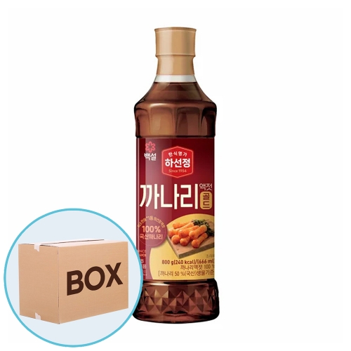 CJ 하선정 까나리액젓 800g 15입 (박스)  (물엿/식초/소스/액젖)