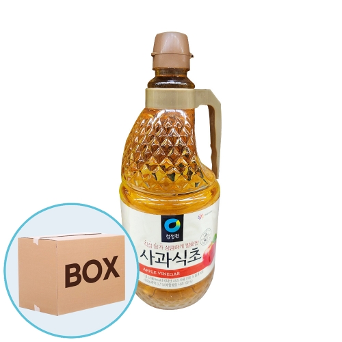 청정원 사과식초 1.8L 6입 (박스)  (물엿/식초/소스/액젖)