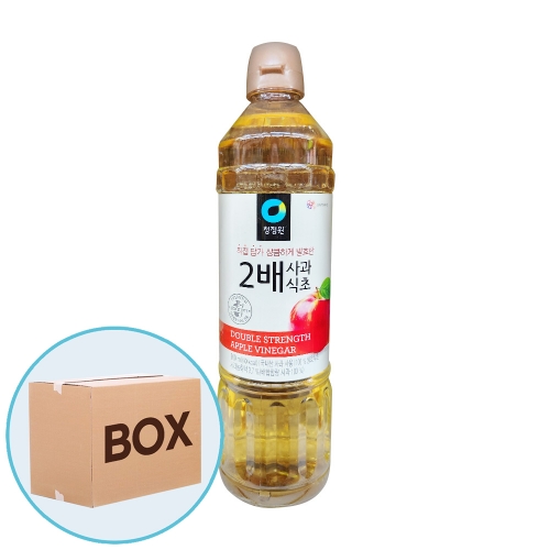 청정원 2배진한 사과식초 900ml 12입 (박스)  (물엿/식초/소스/액젖)