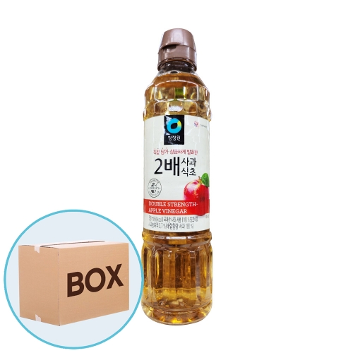 청정원 2배사과식초 500ml 24입 (박스)  (물엿/식초/소스/액젖)
