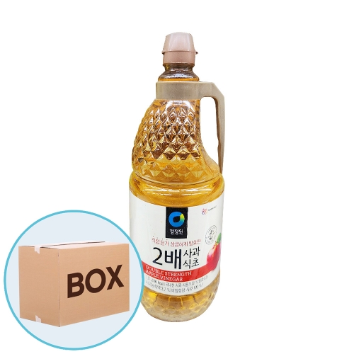 청정원 2배사과식초 1.8L 6입 (박스)  (물엿/식초/소스/액젖)