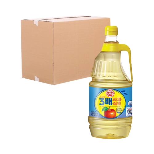 오뚜기 3배사과식초 1.8L 6입 (박스)  (물엿/식초/소스/액젖)