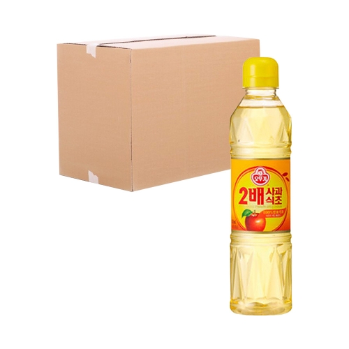 오뚜기 2배사과식초 500ml 24입 (박스)  (물엿/식초/소스/액젖)
