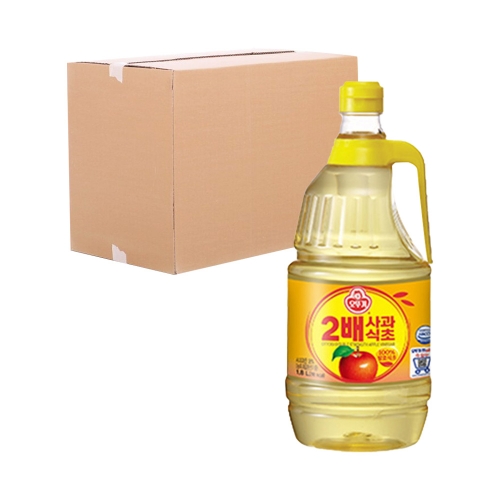 오뚜기 2배(사과)식초 1.8L 6입 (박스)  (물엿/식초/소스/액젖)
