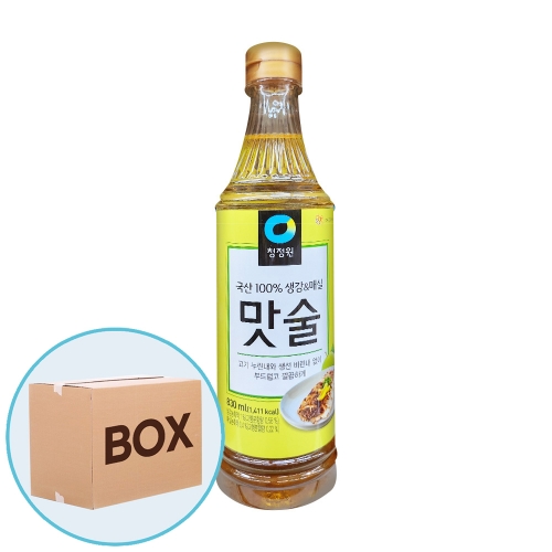 청정원 생강매실 맛술 830ml 12입 (박스)  (물엿/식초/소스/액젖)