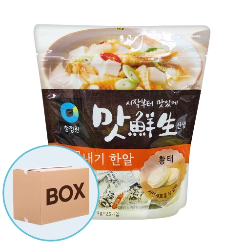 청정원 맛선생 황태 국물내기 한알 100g 12입 (박스)  (조미료/분말류)