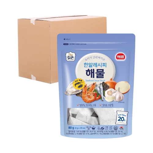 사조해표 한알레시피 해물 80g 20입 (박스)  (조미료/분말류)