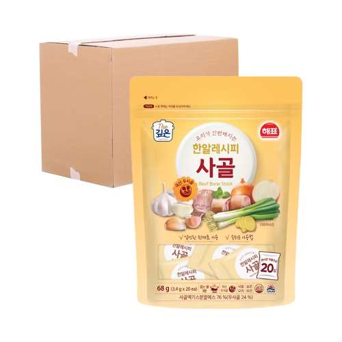 사조해표 한알레시피 사골 68g 20입 (박스)  (조미료/분말류)