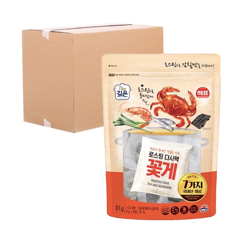 사조해표 로스팅 다시팩 꽃게 81g 16입 (박스)  (조미료/분말류)