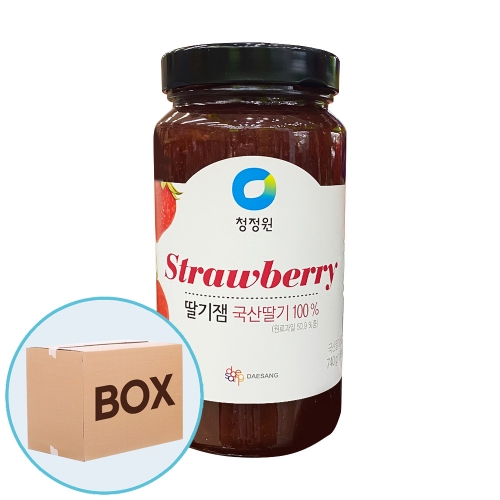 청정원 딸기쨈 740g 12입 (박스)  (통조림/캔/햄/잼)