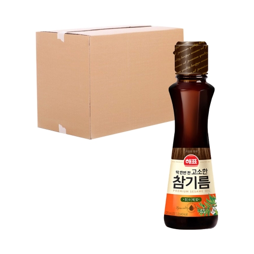 사조해표 고소한 참기름 320ml 12입 (박스)  (식용유/참기름/오일류/시럽)