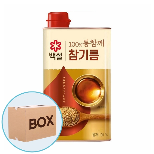 CJ 100% 통참깨 참기름 500ml 12입 (박스)  (식용유/참기름/오일류/시럽)