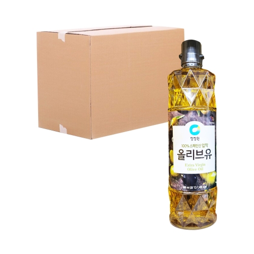 청정원 참빛고운 올리브유 900ml 12입 (박스)  (식용유/참기름/오일류/시럽)