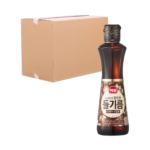 사조해표 참진한 들기름 320ml 12입 (박스)  (식용유/참기름/오일류/시럽)
