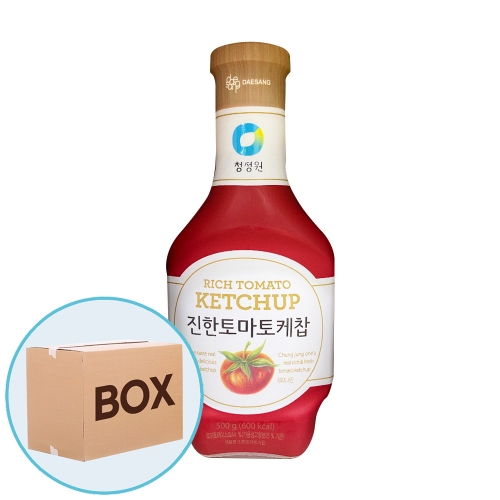 청정원 진한케찹 500g 16입 (박스)  (물엿/식초/소스/액젖)