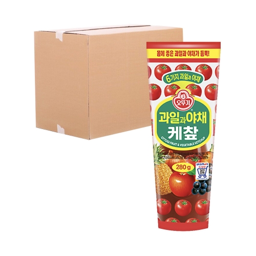 오뚜기 과일과 야채케찹 280g 30입 (박스)  (물엿/식초/소스/액젖)