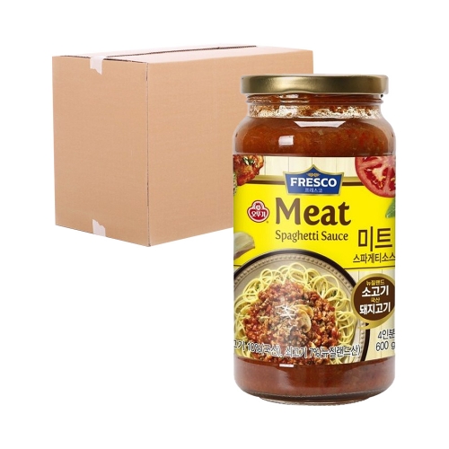 오뚜기 미트스파게티소스 600g 8입 (박스)  (물엿/식초/소스/액젖)