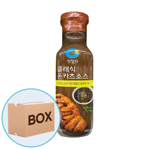 청정원 파인애플 돈까스소스 400g 12입 (박스)  (물엿/식초/소스/액젖)