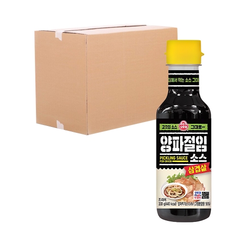 오뚜기 삼겹살양파절임소스 330g 12입 (박스)  (물엿/식초/소스/액젖)