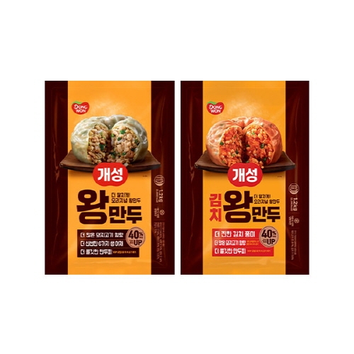 [동원] 개성 왕만두 1.2kg 1개+김치왕만두 1.2kg 1개  (만두/국수/스파케티/냉면)