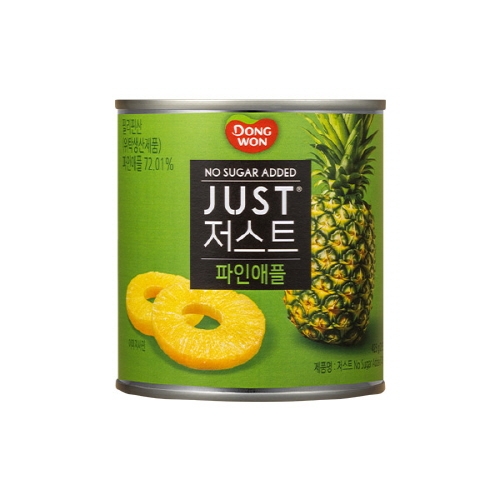 [동원] 저스트 노슈가 파인애플 425g x 6개  (통조림/캔/햄/잼)