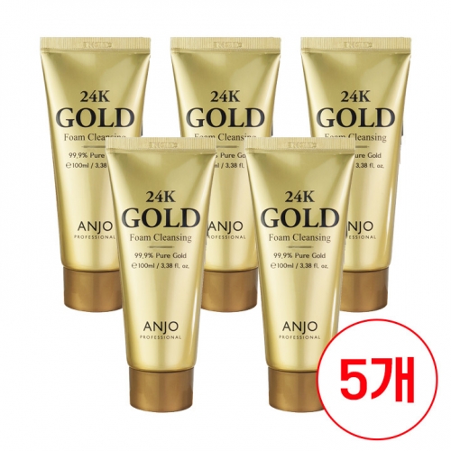 [앙쥬] 24K 골드 폼클렌징 100ml 5개  (클렌징/필링)