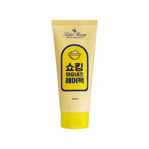 라벨영 쇼킹마요네즈헤어팩 200mlx1개 미용실 단백질 트리트먼트 클리닉 푸석모발 윤기케어  (헤어스타일링/헤어영양제)