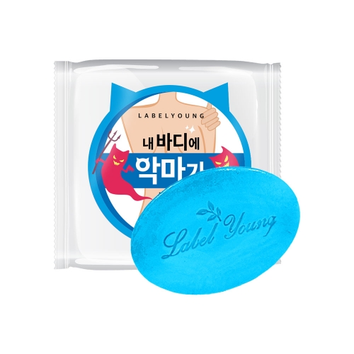 라벨영 쇼킹 소금바 100gx1개 고체 샤워 바디워시 노폐물케어  (샤워/바디워시)